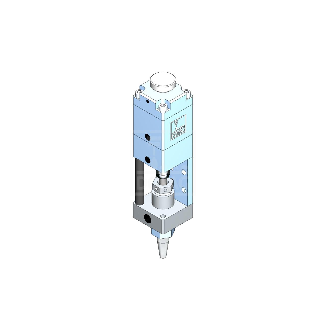 Needle and diaphragm dispensing valves